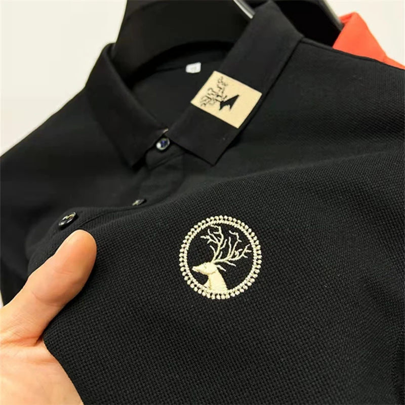 High quality 100% cotton short sleeved polo men's T-shirt