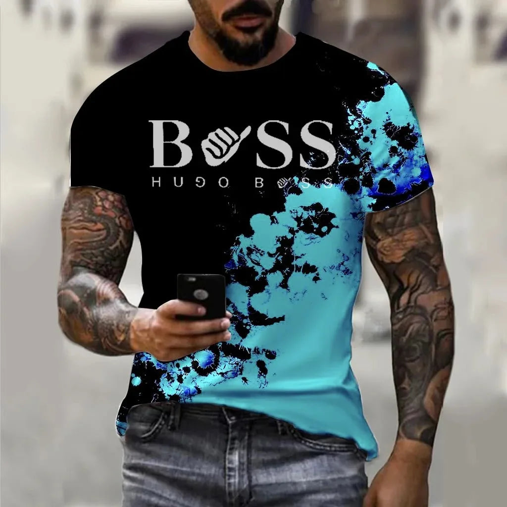 O-Neck T-Shirt Luxury Brand Daily Casual Stylish Streetwear