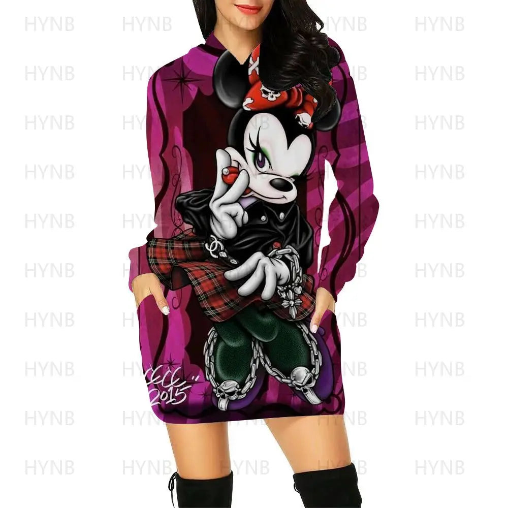 Sweater Long Sleeves Luxury Hoodie Disney Kawaii Mickey