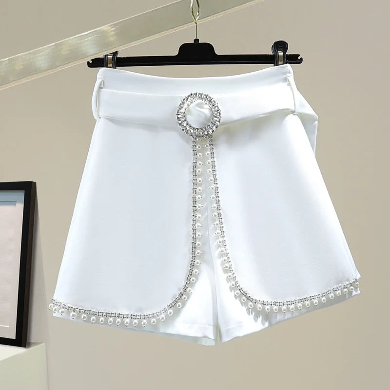 Bead Pearl Diamonds Suit Shorts Skirt Design