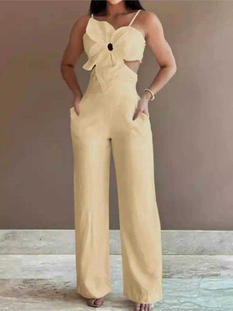 Spaghetti Strap Fashion Jumpsuit