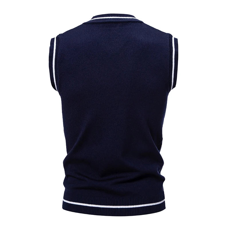 Men's New Sleeveless Knitwear Vest Men's Top