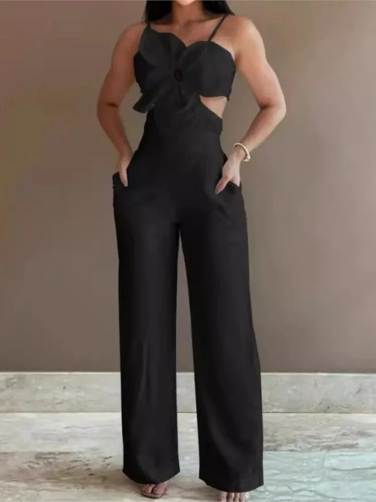 Spaghetti Strap Fashion Jumpsuit