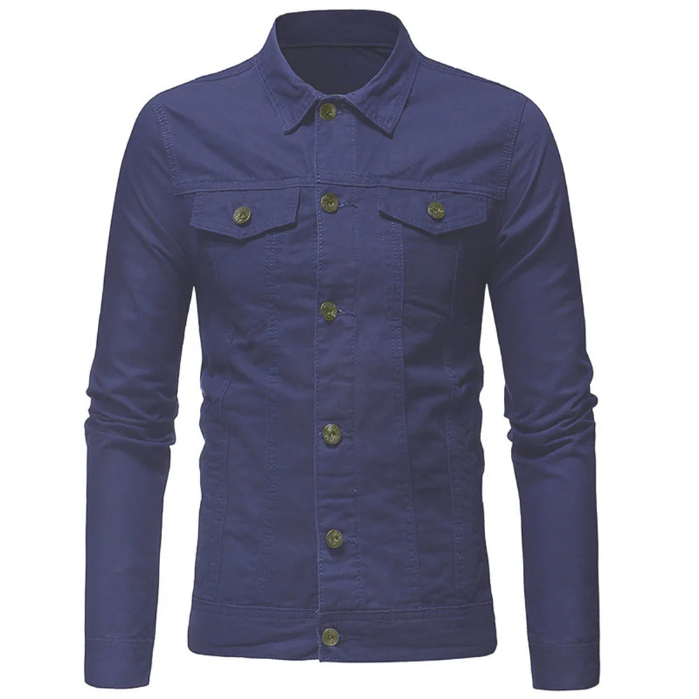 Men's Denim Collar Shirt