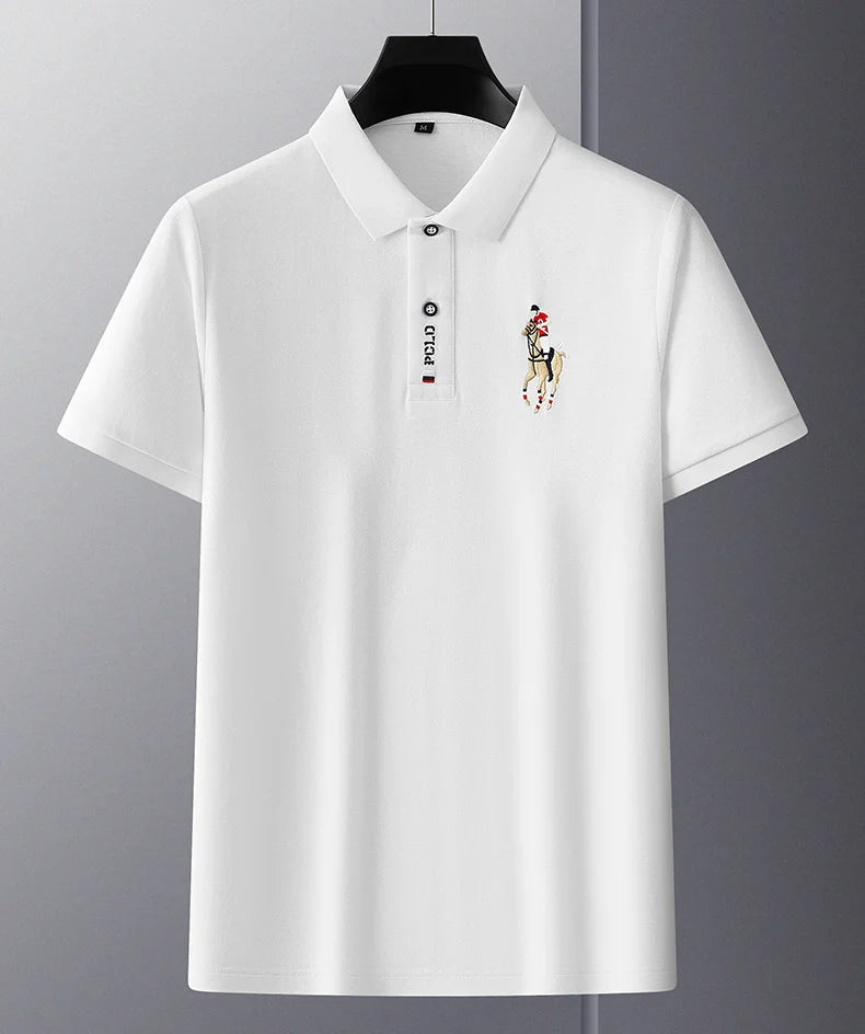 High end luxury POLO shirt with exquisite letter embroidery brand T-shirt