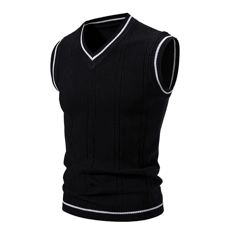 Men's New Sleeveless Knitwear Vest Men's Top