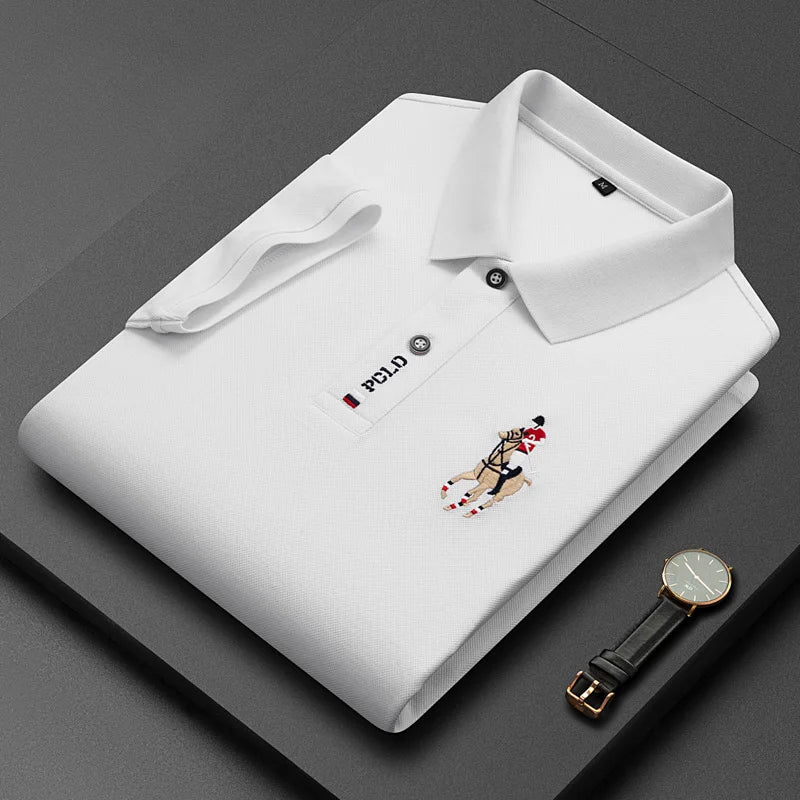 High end luxury POLO shirt with exquisite letter embroidery brand T-shirt