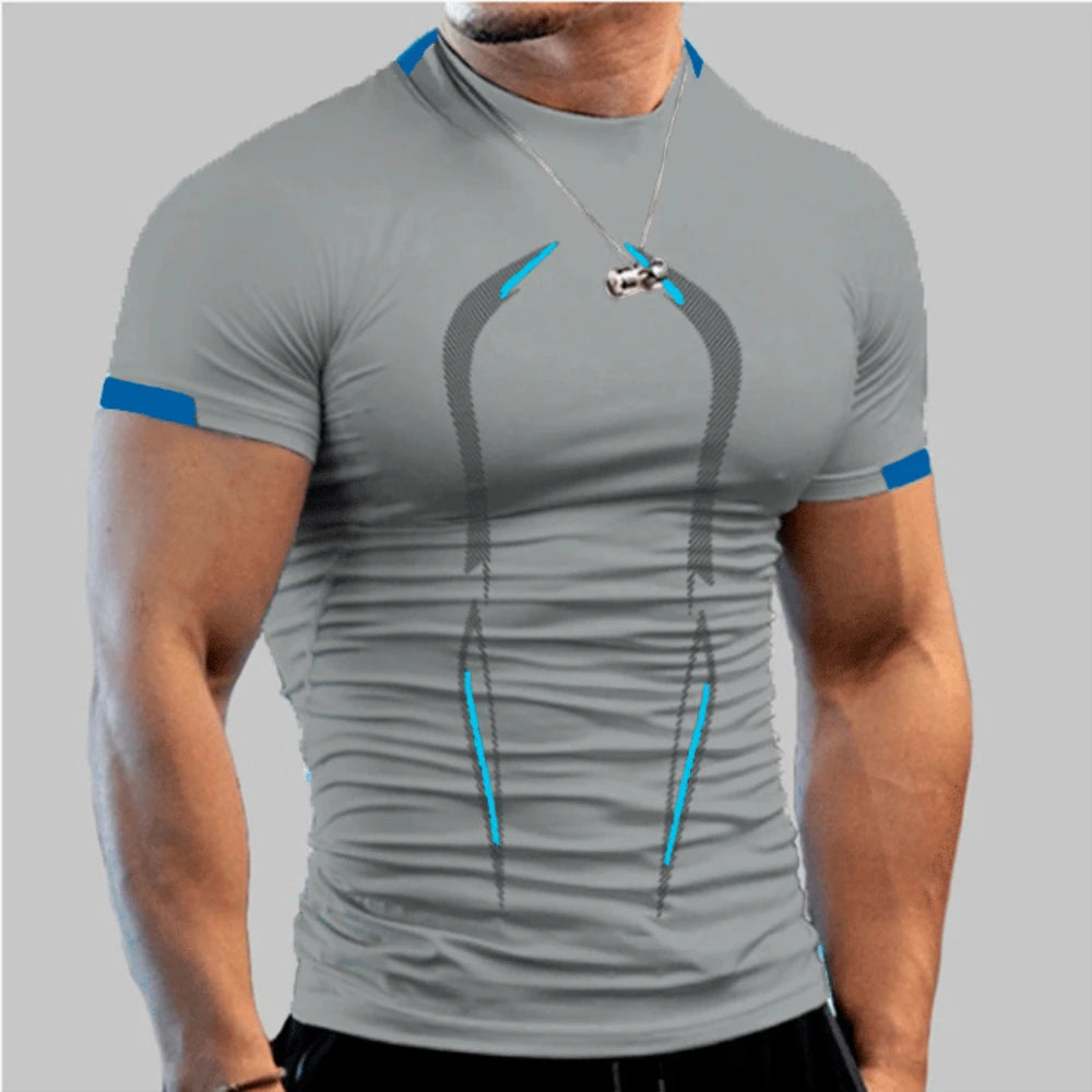 Men's T-shirt Crew Neck Sportswear Running Training Clothes