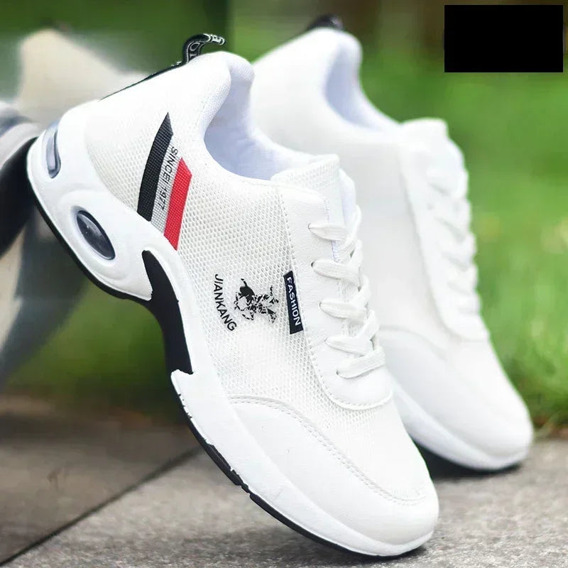 PU Leather Men Sneakers Breathable Men Casual Shoes Arrival Wedges