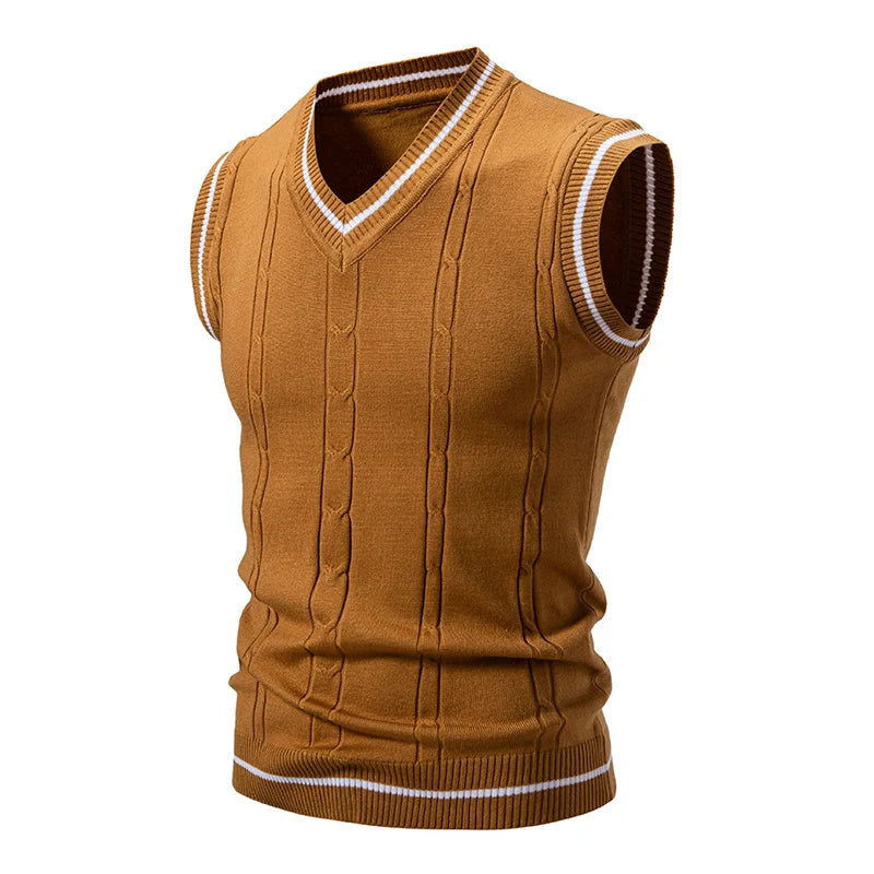 Men's New Sleeveless Knitwear Vest Men's Top