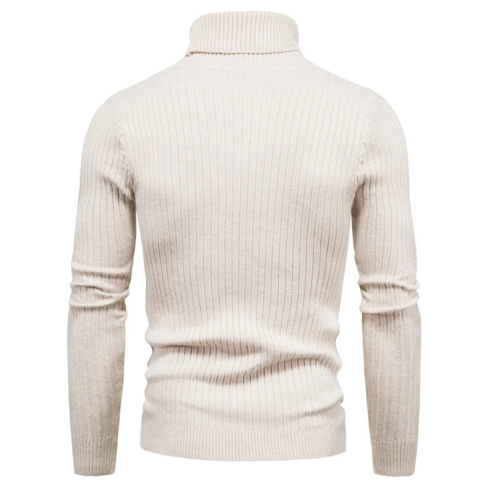 Turtleneck Warm Fashion Solid Color sweater