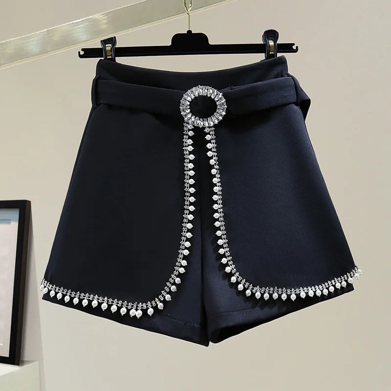 Bead Pearl Diamonds Suit Shorts Skirt Design