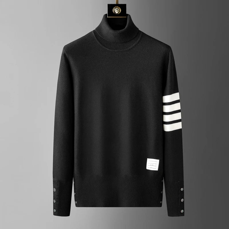 High end luxury brand high neck sweater