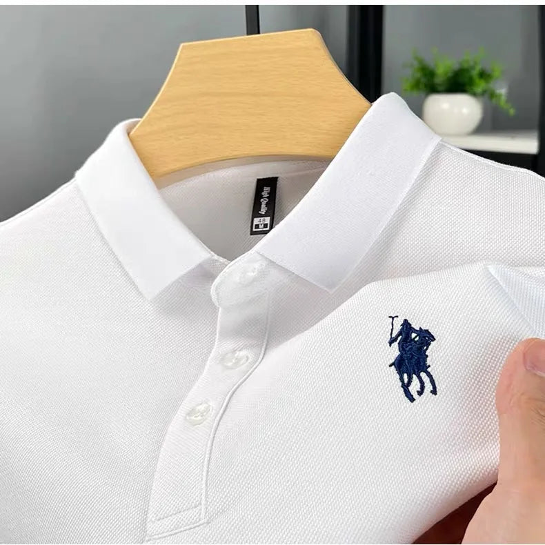 100% cotton men's short sleeved POLO  T-shirt