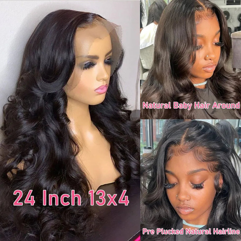 360 Lace Wig 32Inch Body Wave Lace Front Wig 13x4 Human Hair Wigs For Women Brazilian Hair