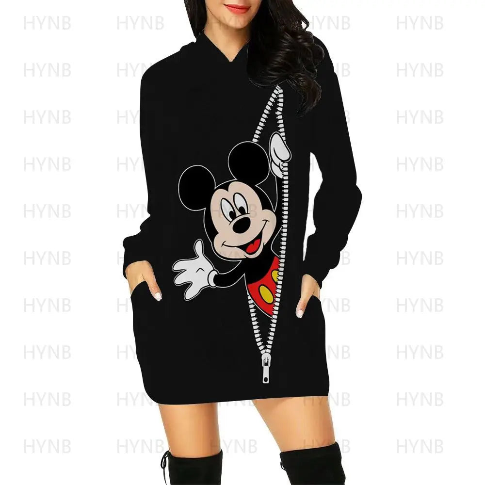 Sweater Long Sleeves Luxury Hoodie Disney Kawaii Mickey