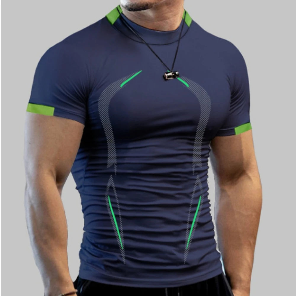 Men's T-shirt Crew Neck Sportswear Running Training Clothes