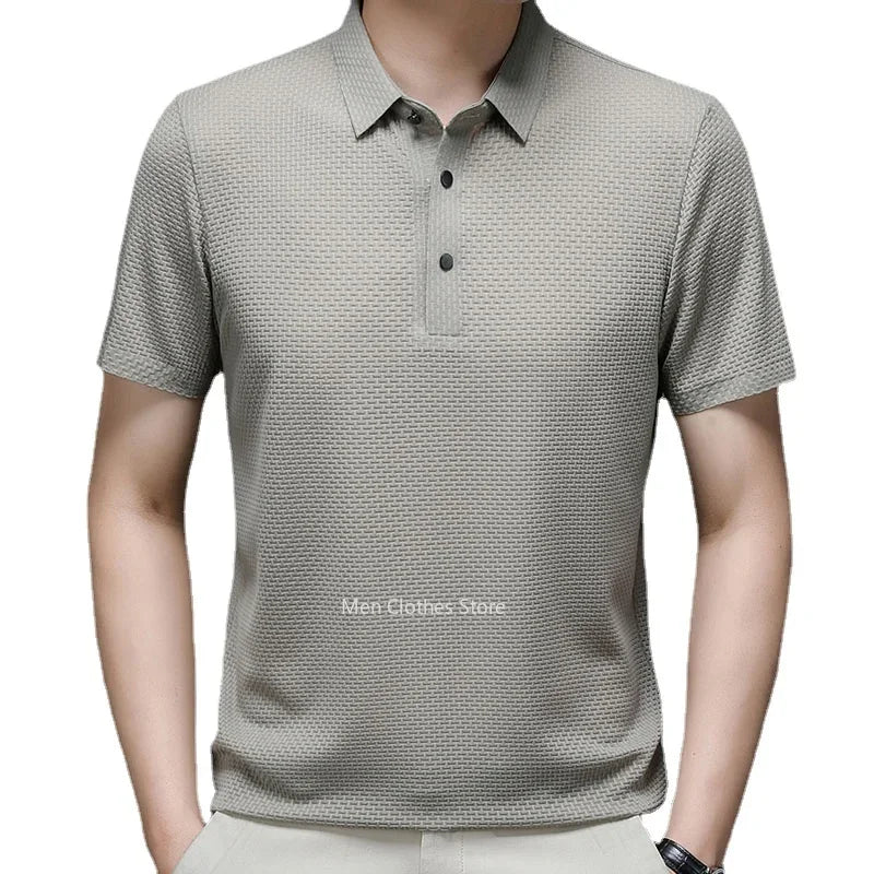 Men Short-sleeved Polo T-Shirt Brand Clothes