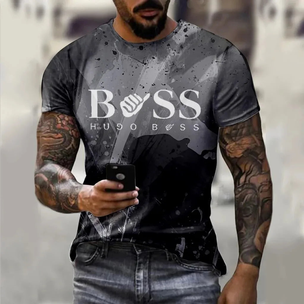 O-Neck T-Shirt Luxury Brand Daily Casual Stylish Streetwear