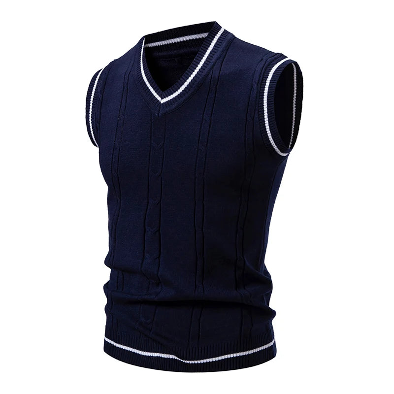 Men's New Sleeveless Knitwear Vest Men's Top