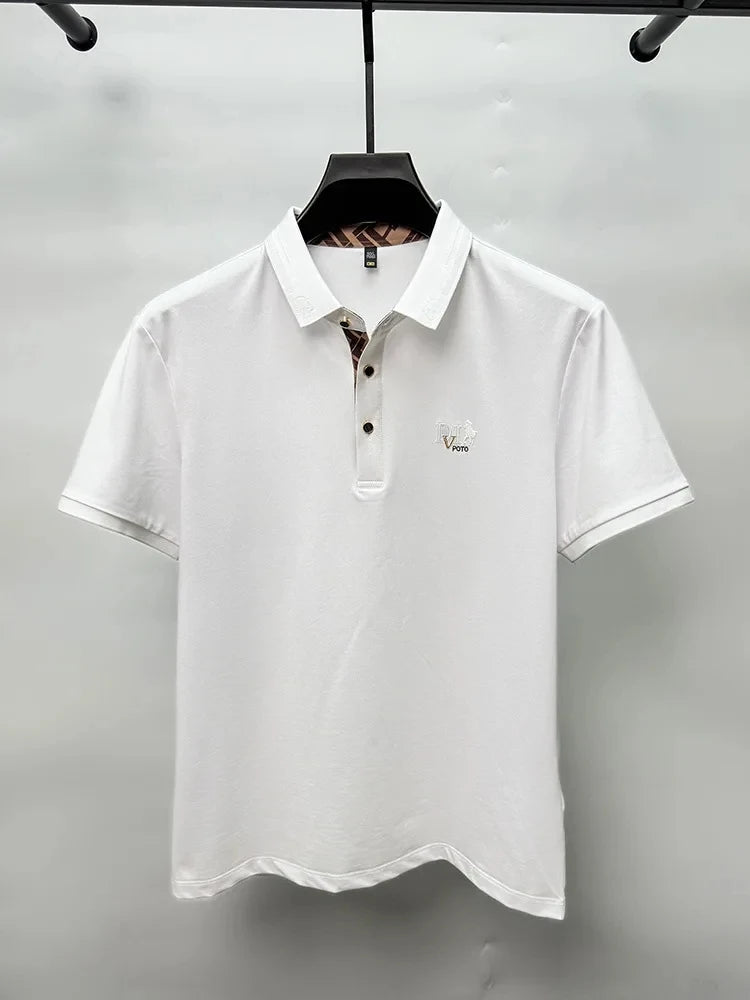 POLO Shirt Short sleeve Men's Top New Fashion Business Casual T-shirt