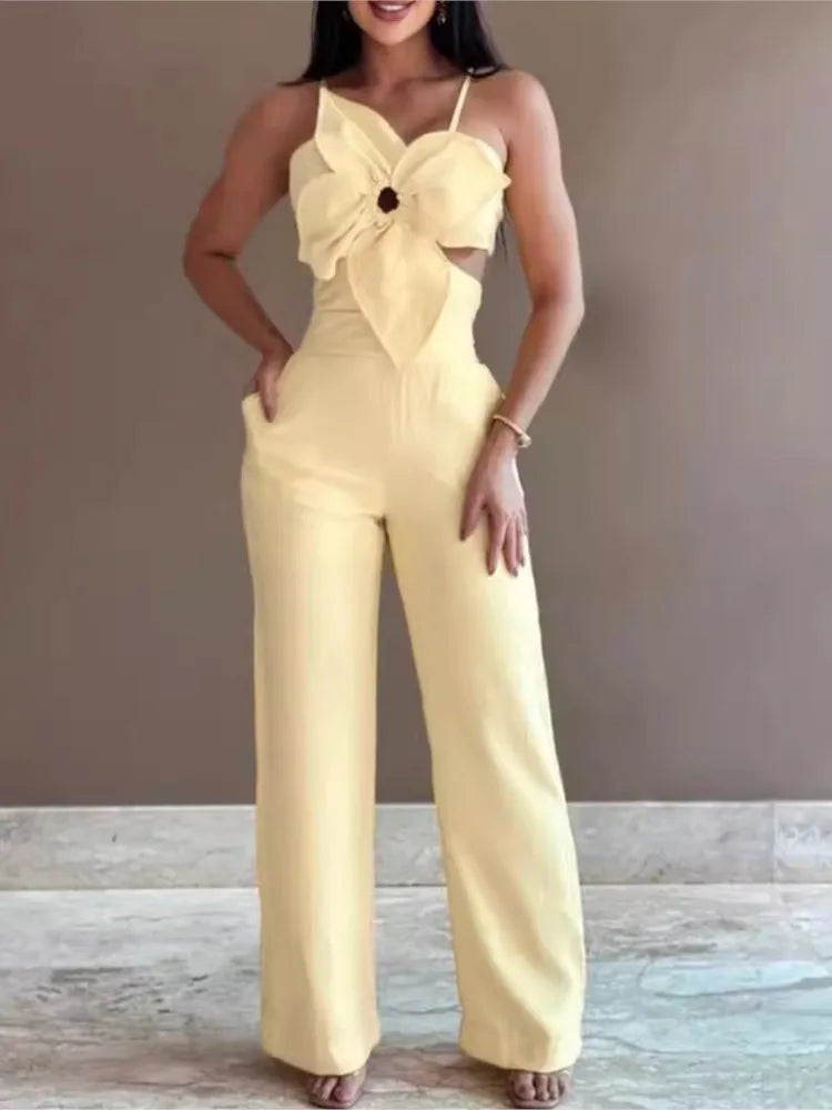 Spaghetti Strap Fashion Jumpsuit