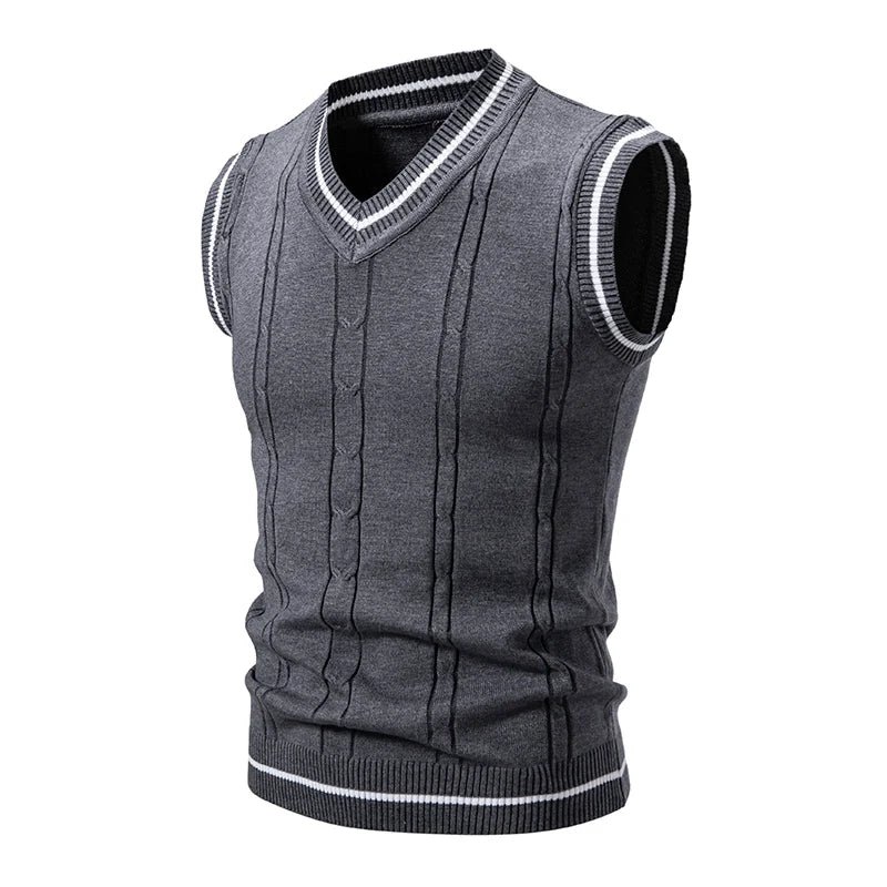 Men's New Sleeveless Knitwear Vest Men's Top