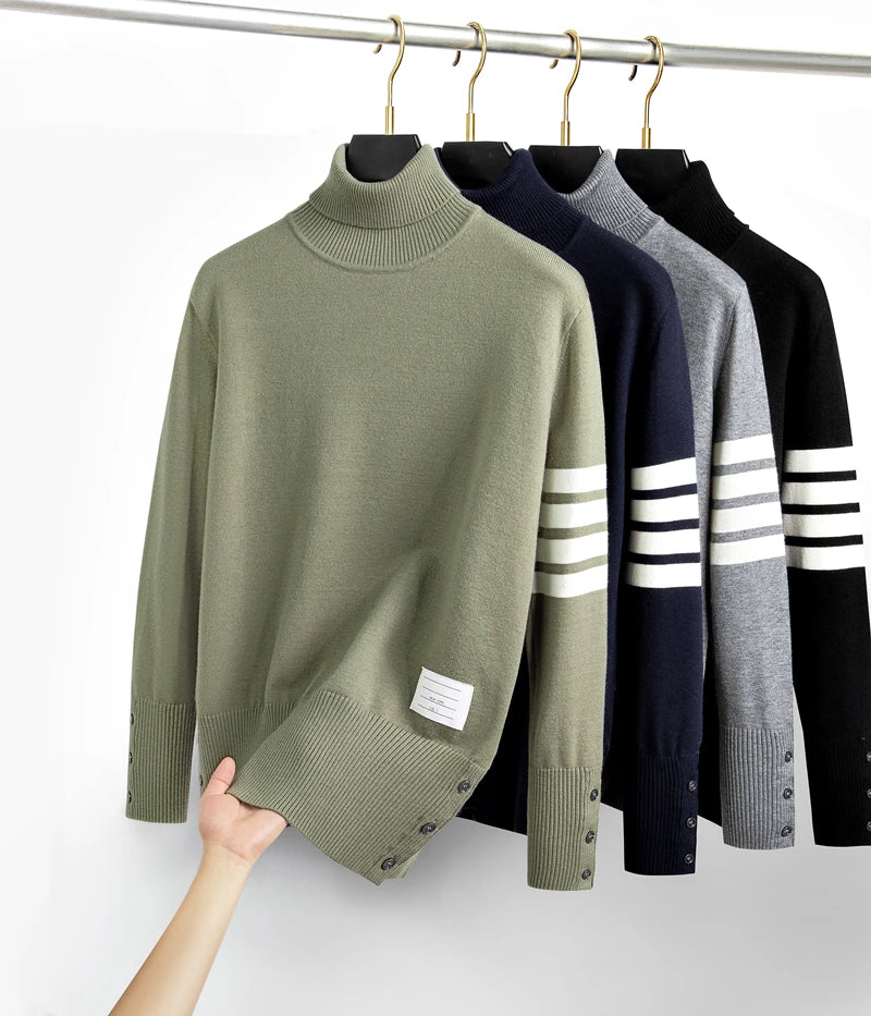 High end luxury brand high neck sweater