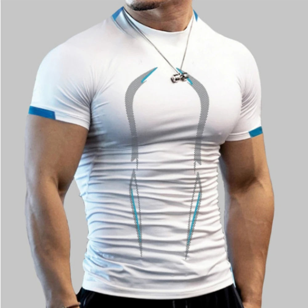 Men's T-shirt Crew Neck Sportswear Running Training Clothes