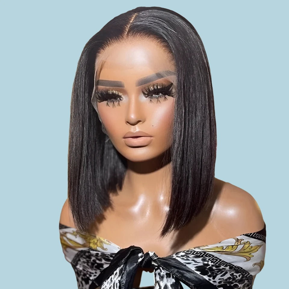 328 Great New Straight Hd Lace Frontal Wig Bob Wig Straight Frontal Wig Hd Lace Closure Wig Straight Lace Front Human Hair Wigs